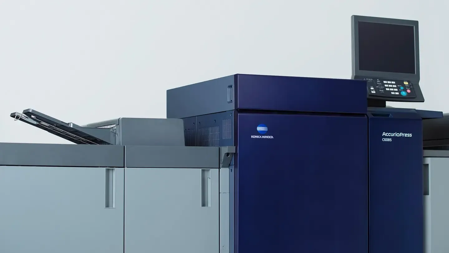 Konica Minolta AccurioPress C6100 printing equipment at Dushi Company (Mexico City)