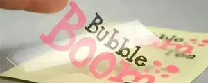 Transparent vinyl stickers