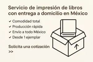 Servicio de impresión de libros con entrega a domicilio en México