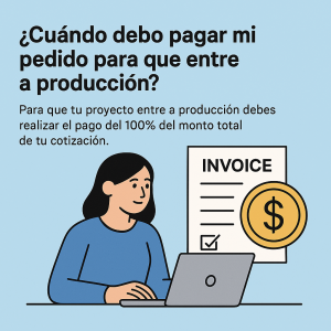 pago antes de producción imprenta