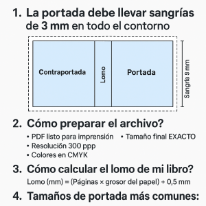 cómo preparar portada para impresión