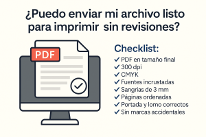 ¿Puedo enviar mi archivo listo para imprimir sin revisiones?