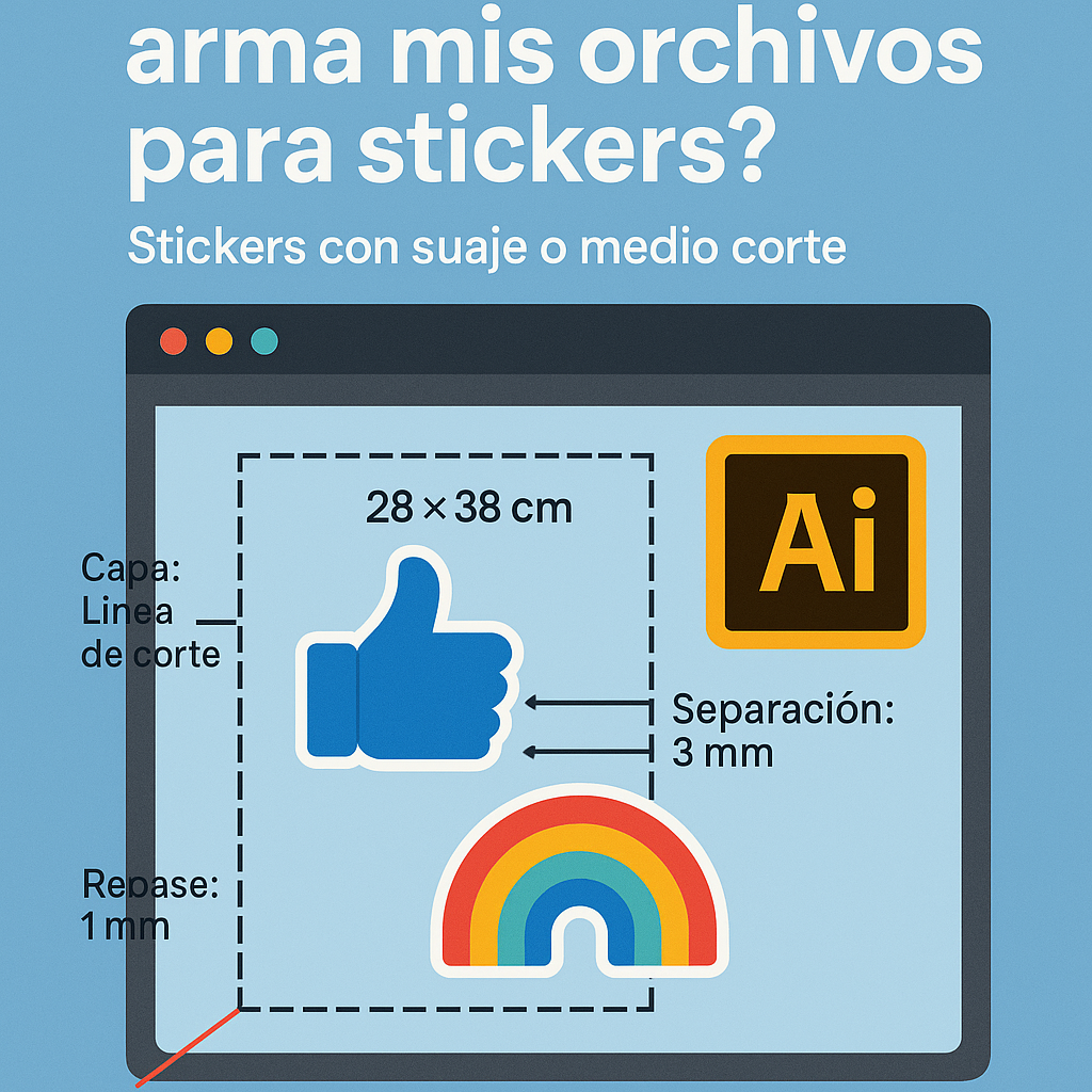 Cómo armar mis archivos para stickers | Guía profesional