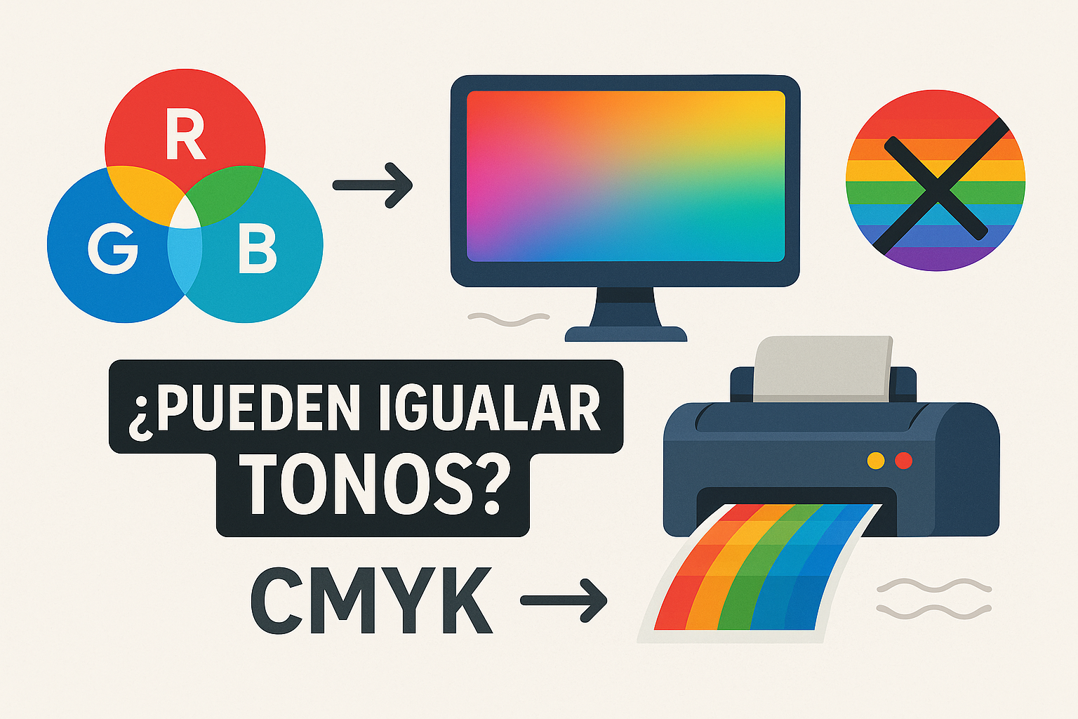 ¿Pueden igualar tonos de color? | Guía real sobre impresión